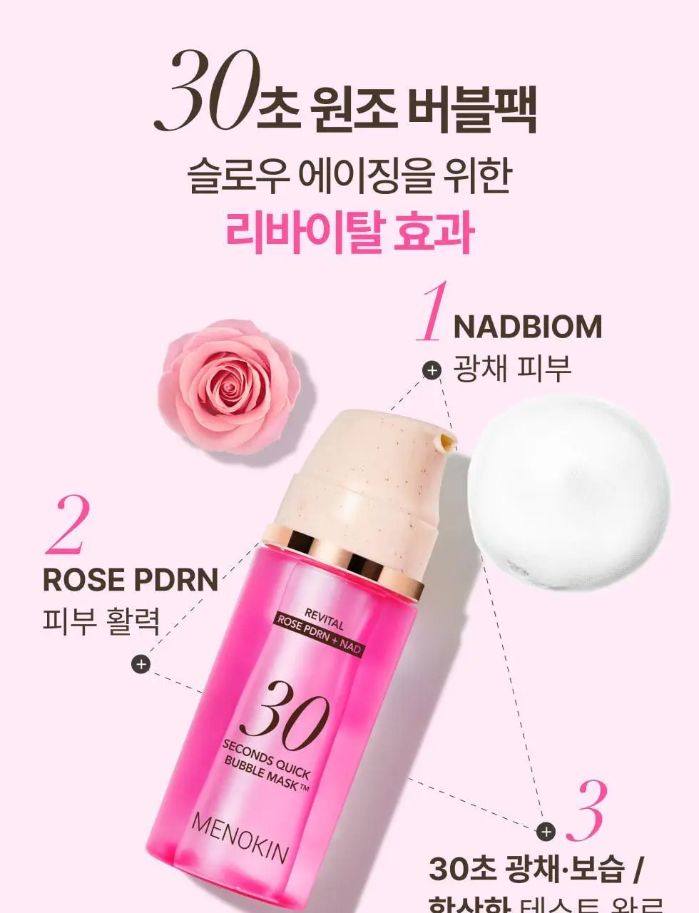 [30ml 추가증정/원조버블팩]메노킨 30초 퀵 버블 마스크 95ml 6종 중 택1 상세페이지 47